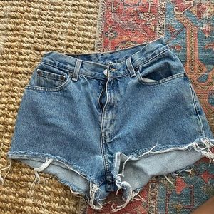 Levi's high waisted shorts